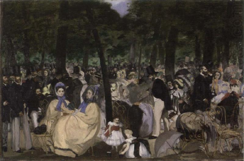 Edouard Manet Music in the Tuileries Gardens china oil painting image